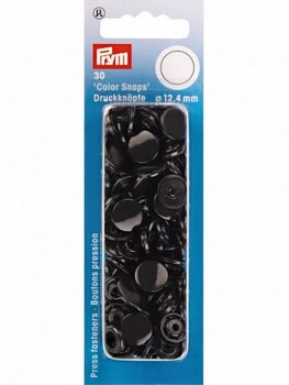 Prym Zwart - colorsnaps 12.4 mm