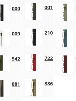 Opti M40 bronskleurige metaal rits 4 mm niet deelbaar