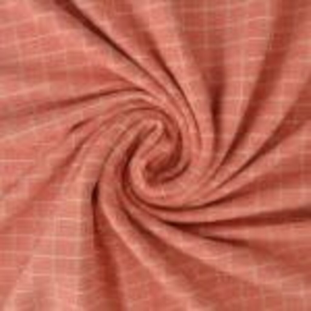 roze blokjes - tricot (Coupon 95cm)