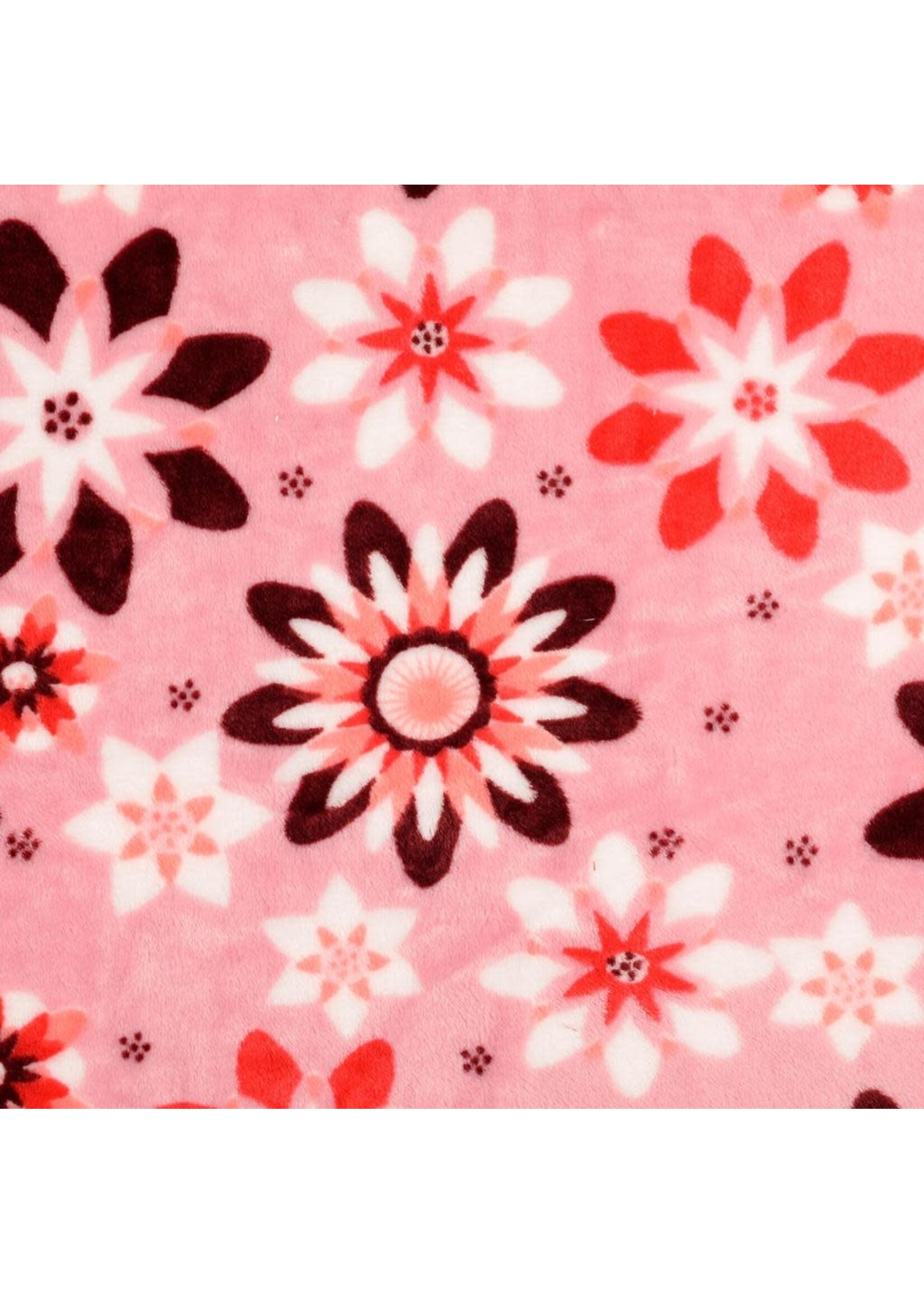 Flowers pink - Fleece (12.90 p.m)