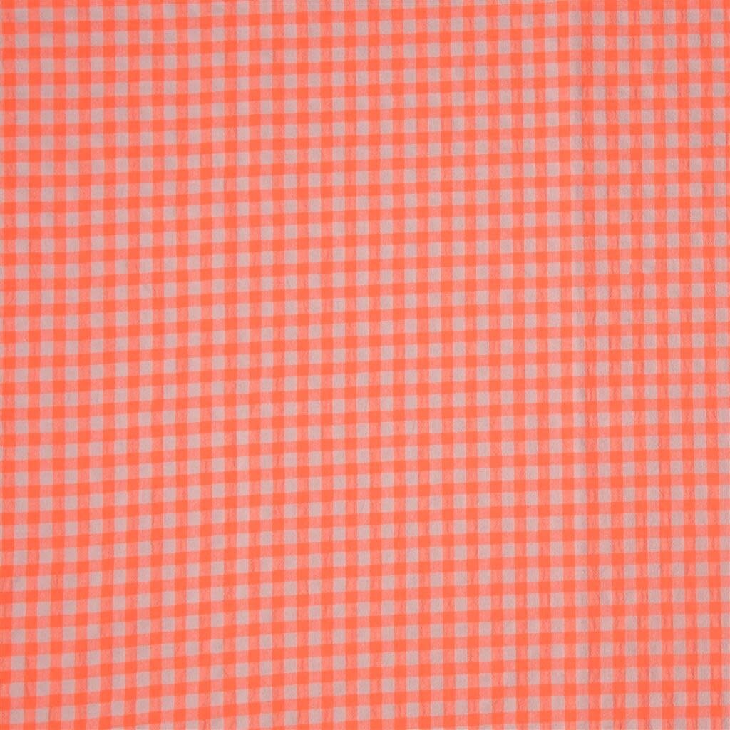 Fluo check large - seersucker (Coupon 85cm)