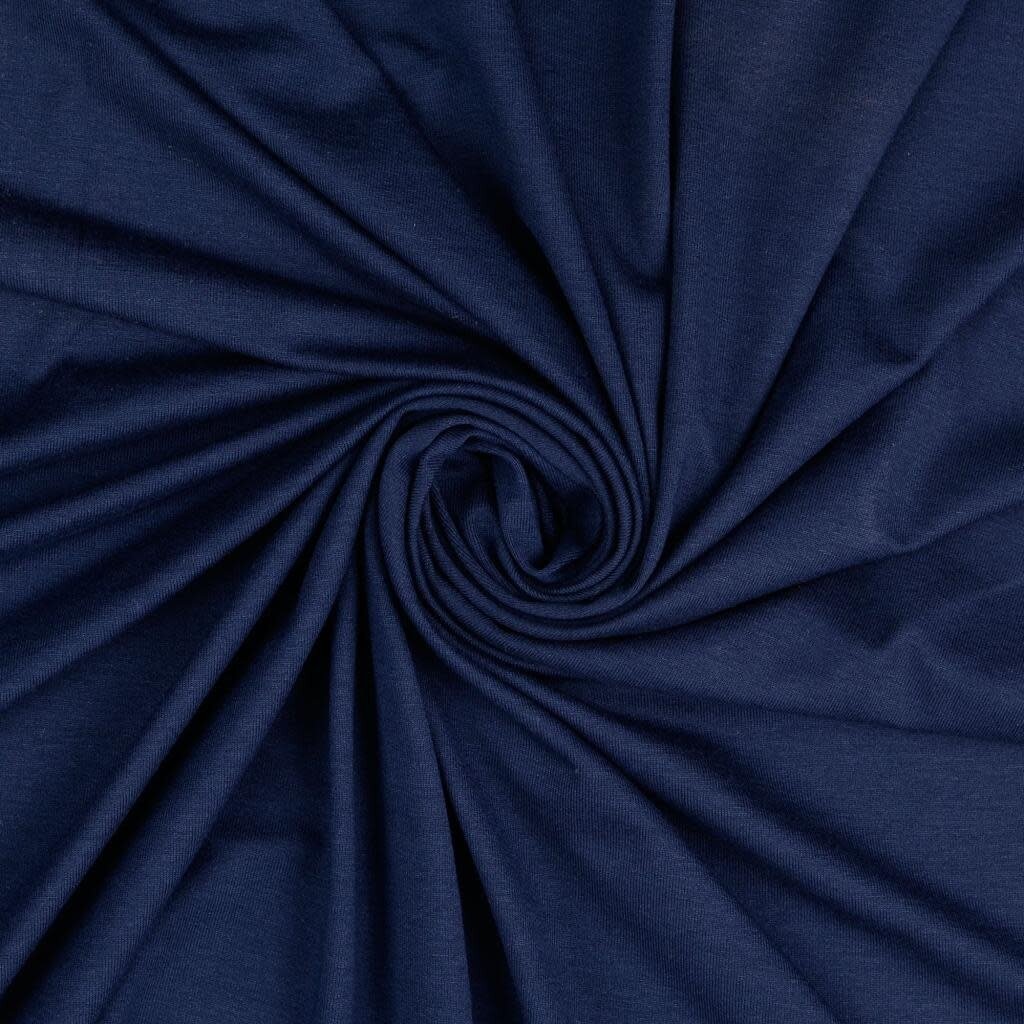 Navy - Poplin katoen (9.50 p.m)