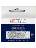Restyle Haken en ogen 9mm