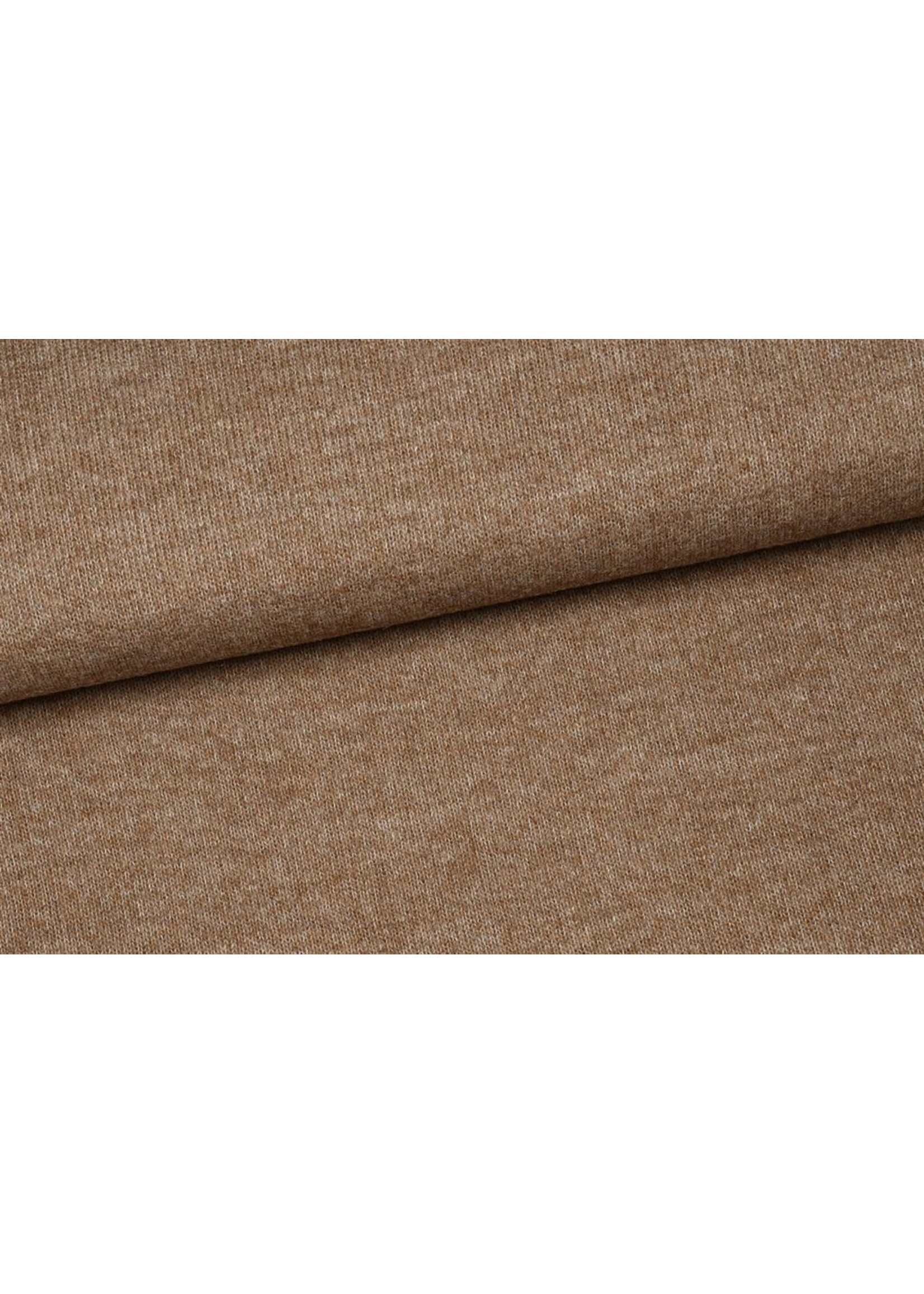 Bruin keep me hanging - gebreid (Coupon 90cm)