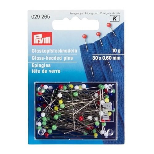 Prym Glaskopspelden 30x0.60mm 029265 Prym Glaskopspelden 30x0.60mm 029265