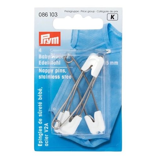 Prym Babyveiligheidsspeld rvs 55mm 086103 Prym Babyveiligheidsspeld rvs 55mm 086103