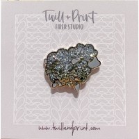 Emaille pin Glitter Schaapje