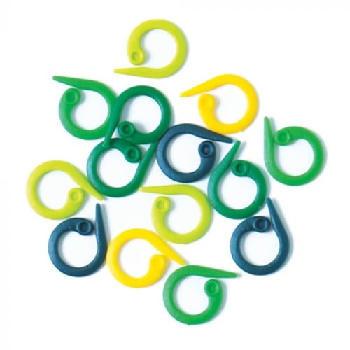 KnitPro Split ring markers groen geel