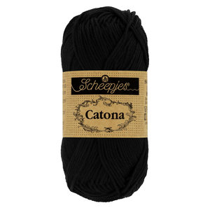 Scheepjes Catona 50 110 Jet Black