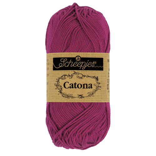 Scheepjes Catona 50 128 Tyrian Purple