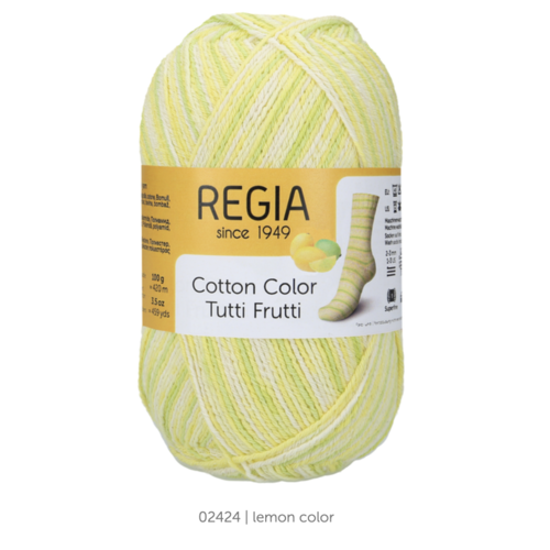 Schachenmayr Regia Cotton Color Tutti frutti 2424 lemon
