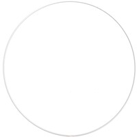 Stevige Ring Metaal Wit 30cm