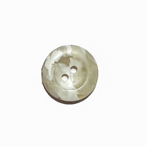 Knoop imitatie hoorn 15 mm ecru