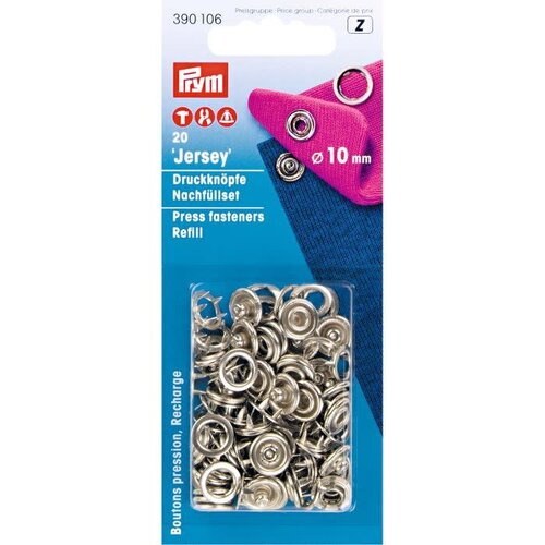 Prym Navulling Drukknopen Jersey 10mm 390106