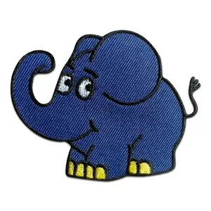 Patch Blauw Olifant