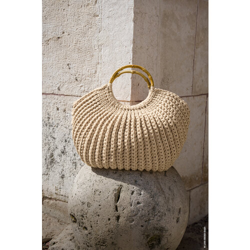 Restyle Handvat rond bamboe 18cm