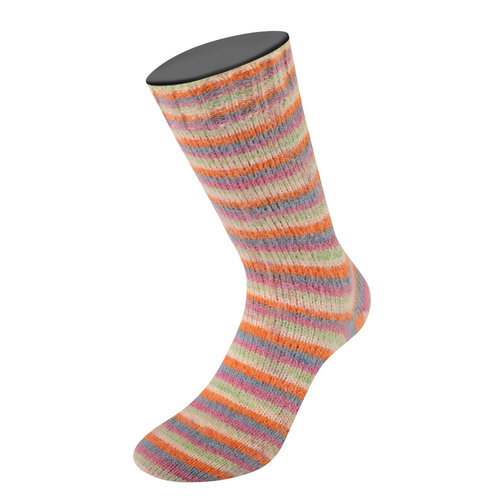 Lana Grossa Cosy Socks Multi Stripes 0154