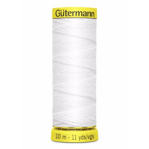 Gutermann Elastiek 10m 5019 wit