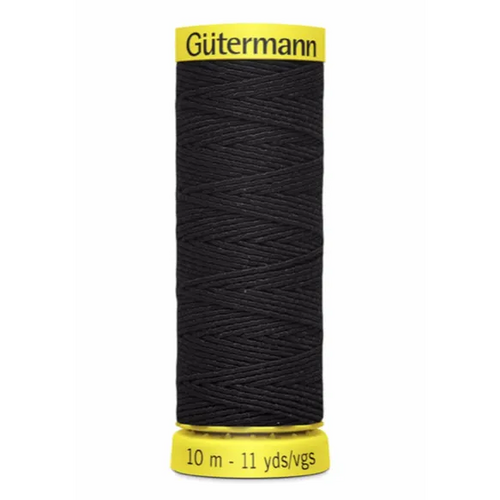 Gutermann Elastiek 10m 4017 zwart