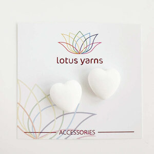 Lotus Yarns Stoppers hartje Wit