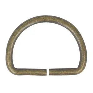 D-ringen metaal 25mm oud goud