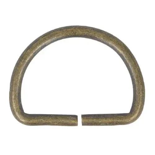 D-ringen metaal 25mm oud goud