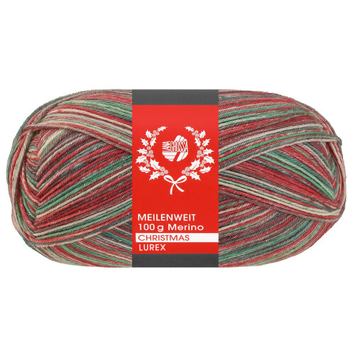 Lana Grossa Meilenweit Merino Christmas Lurex 6810
