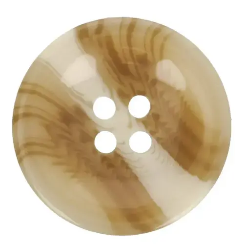 Knoop mantel gestreept 25mm beige Knoop mantel gestreept 25mm beige