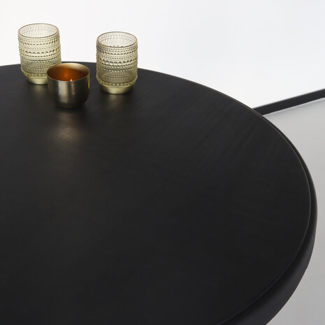 Lizzely Garden & Living Table haute mange debout noir 80cm