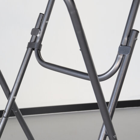 Lizzely Garden & Living Table haute mange debout noir 80cm