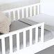 Lizzely Garden & Living Lit pour enfant blanc 140x70cm Milene avec les lattes