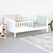 Lizzely Garden & Living Lit pour enfant blanc 140x70cm Milene avec les lattes