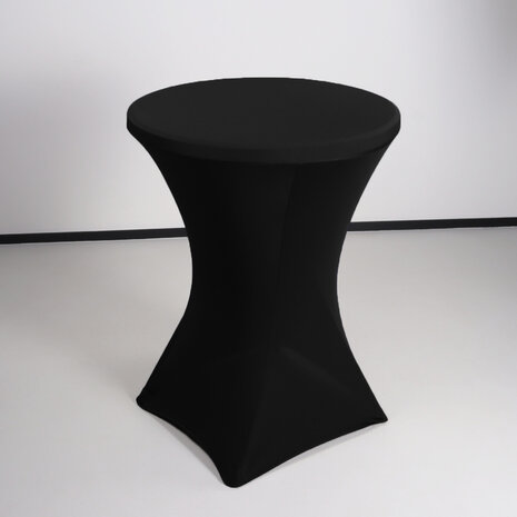 Lizzely Garden & Living Housse pour table haute mange debout 80cm noir