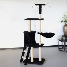 Lizzely Garden & Living Arbre à chat Saar noir griffoir