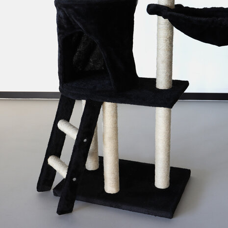 Lizzely Garden & Living Arbre à chat Saar noir griffoir Lizzely Garden & Living Arbre à chat Saar noir griffoir