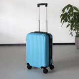 Lizzely Garden & Living Valise bleu clair bagage à main 55cm 4 roulettes avec code valise cabine