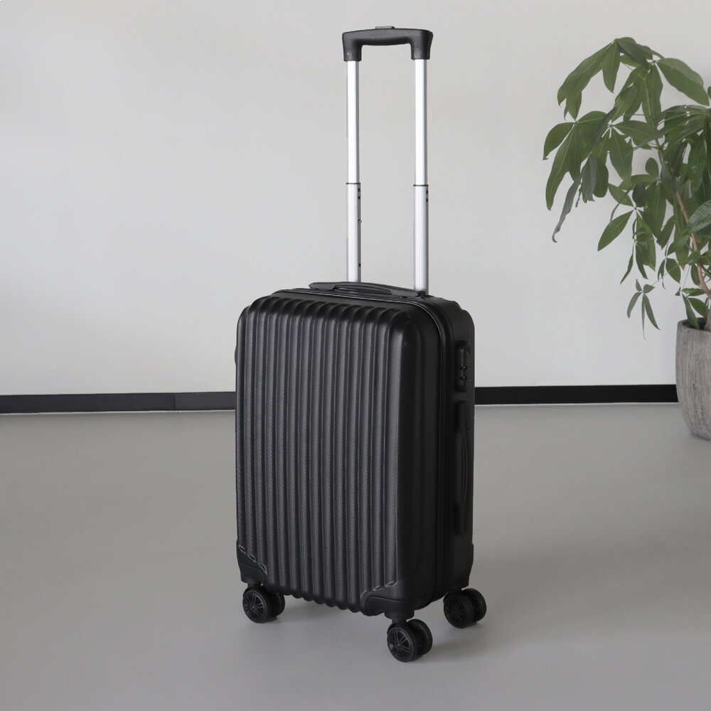 Valise noir bagage à main 55cm 4 roulettes avec code valise cabine 