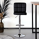 Lizzely Garden & Living Tabouret de bar Anel simili cuir noir Lizzely Garden & Living Tabouret de bar Anel simili cuir noir