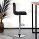 Lizzely Garden & Living Tabouret de bar Anel simili cuir noir Lizzely Garden & Living Tabouret de bar Anel simili cuir noir