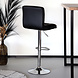 Lizzely Garden & Living Tabouret de bar Anel simili cuir noir Lizzely Garden & Living Tabouret de bar Anel simili cuir noir