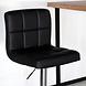 Lizzely Garden & Living Tabouret de bar Anel simili cuir noir Lizzely Garden & Living Tabouret de bar Anel simili cuir noir