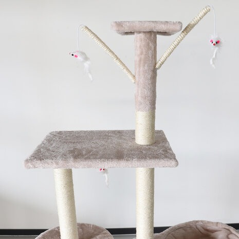 Lizzely Garden & Living Arbre à chat Saar beige griffoir