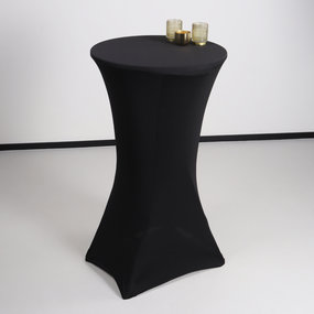 Lizzely Garden & Living Housse pour table haute mange debout 60cm noir