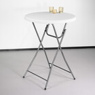 Table haute mange debout blanc 80cm