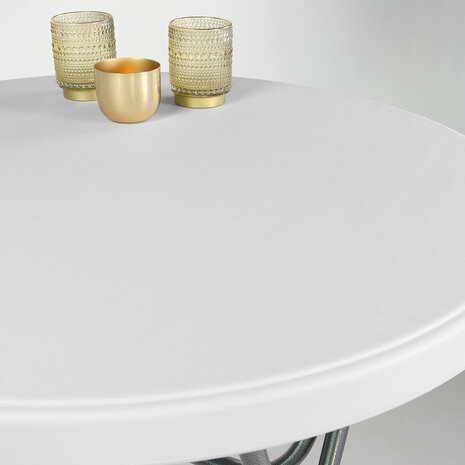 Lizzely Garden & Living Table haute mange debout blanc 80cm