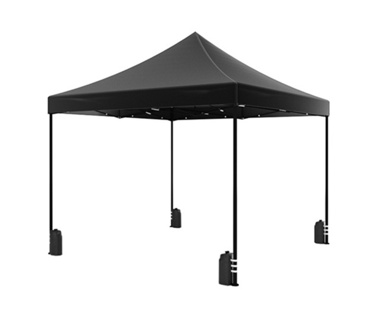 Tonnelle de jardin Easy Up pliable luxe 3x3m noir