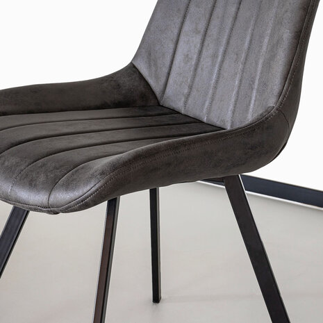 Lizzely Garden & Living Chaise de salle à manger Susta gris Lizzely Garden & Living Chaise de salle à manger Susta gris