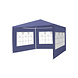 Lizzely Garden & Living Tente de réception 3x3m bleu budget trois parois latérales tonnelle de jardin Lizzely Garden & Living Tente de réception 3x3m bleu budget trois parois latérales tonnelle de jardin