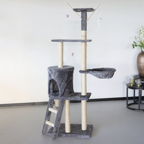 Lizzely Garden & Living Arbre à chat Saar gris griffoir
