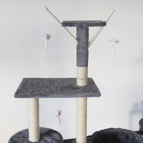 Lizzely Garden & Living Arbre à chat Saar gris griffoir